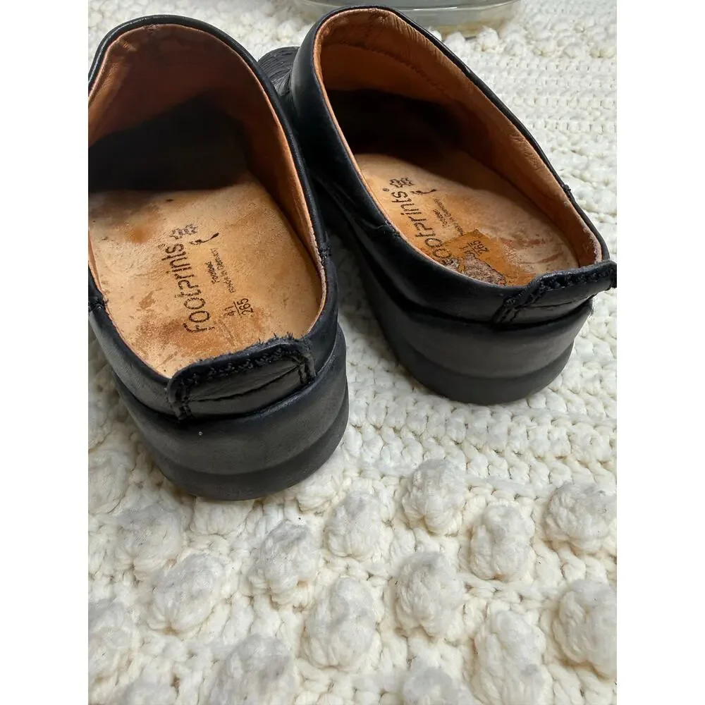 BIRKENSTOCK FOOTPRINTS Women's 41 US 10 Ashby Clogs Comfort Shoes Black Leather
